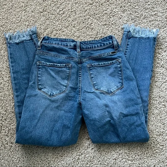 🎉HP 7/6!🎉KanCan Womens Skinny Fringe Size 5, Size 26 Jeans - Picture 3 of 6